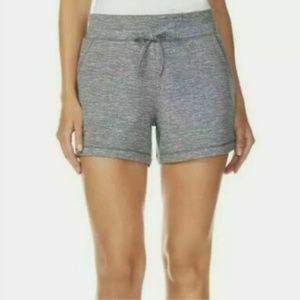 32 DEGREES Cool Women's Lightweight Fleece Lounge Short Grey space dye, Medium